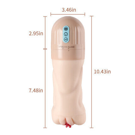 Beate - 5 Sucking Oral Swallowing 10 Vibrating Massage Training Masturbation Cup-100126502#2