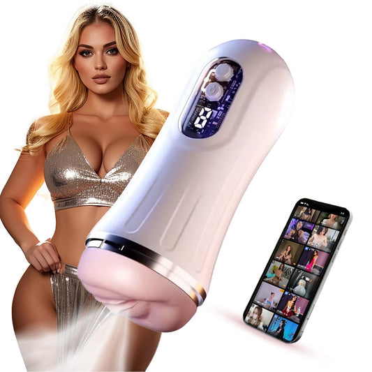 【Partner Play Cyberpunk 9 Vibration App Control Masturbator Cup-K0100431-D1