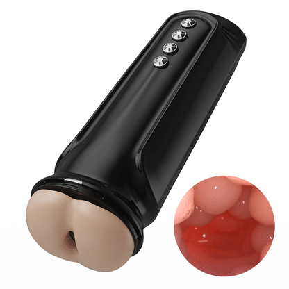 Lifelike Hips Flapper 5 Vibrating 5 Squeezing and Sucking 7 Swinging Girl on Top Masturbator Pocket Pussy-100175068#1