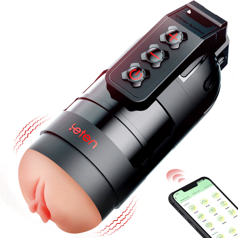 Leten 10 Vibrating Masturbator and Pussy Pockets 2 in 1 APP Control-100175140#1