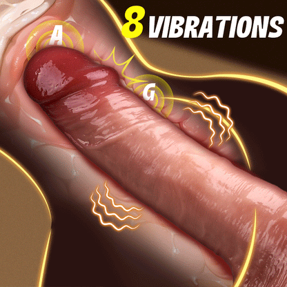 Designed for Beginners 8.07 IN Thrusting Heating Vibration Dildo Anal Stimulator-K0900721-D1