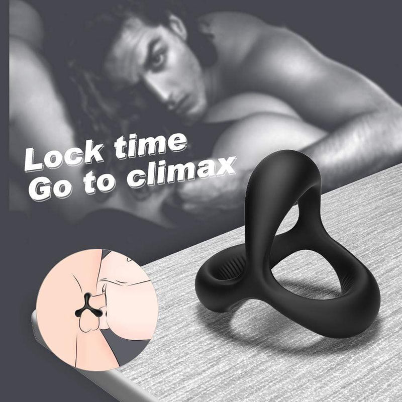 TRIANGLE Silicone Cock Ring For Men Erection-100195061#4