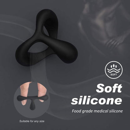 TRIANGLE Silicone Cock Ring For Men Erection-100195061#4