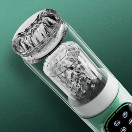 Heaven - 5 in 1 Dual Egg Vibrator Rotating Thrusting Suction Masturbator Cup Adult Sex Toys Men-100176391#1