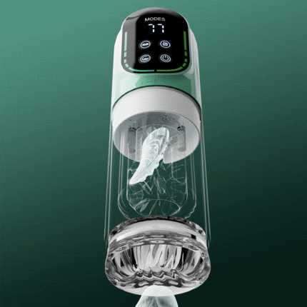 Heaven - 5 in 1 Dual Egg Vibrator Rotating Thrusting Suction Masturbator Cup Adult Sex Toys Men-100176391#1