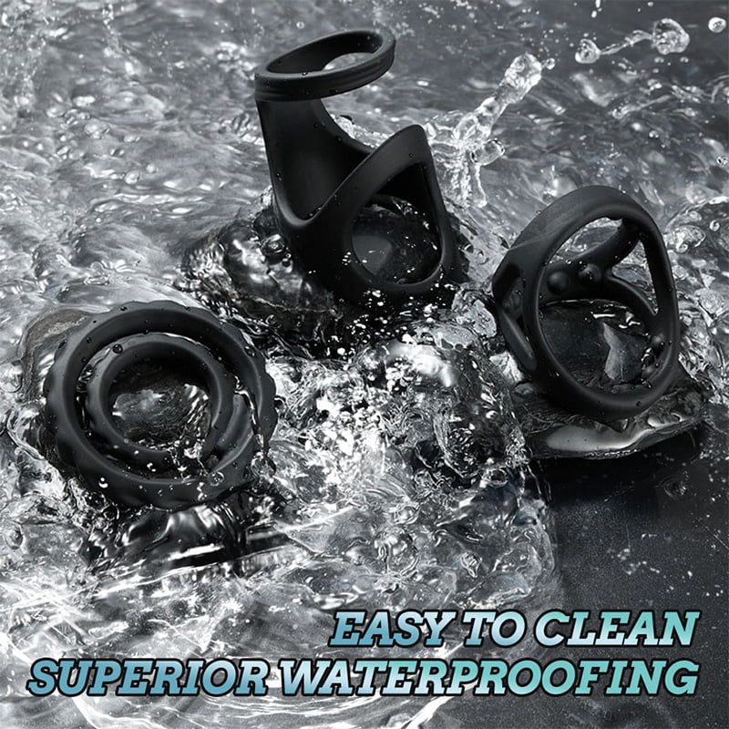 Paul Stronger Erection Male Silicone Penis Ring 3-Piece Set Multiple Combinations-100175223#1