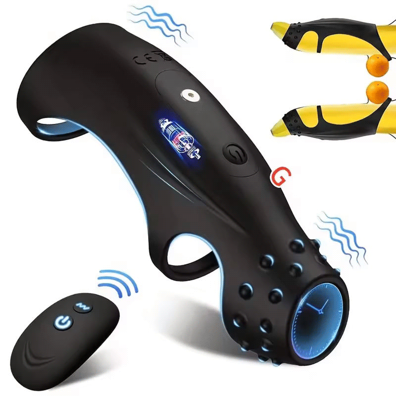 10 Vibrating Cock Ring with G-spot Stimulation and Remote Control-K1000262-D1