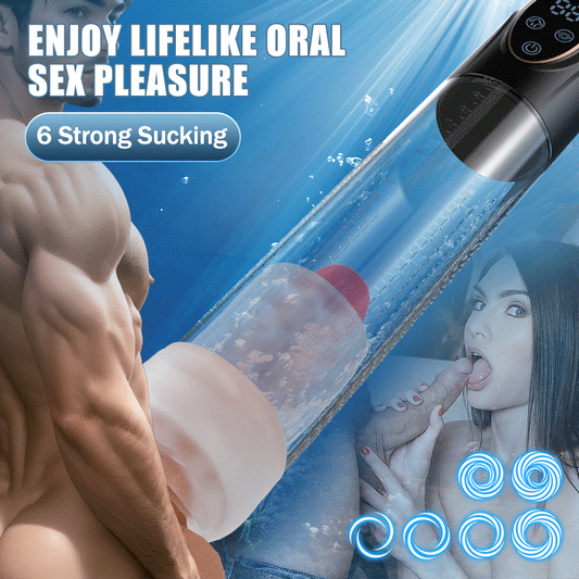 Mergano - Full Waterproof 6 Modes Erection Enlargement Penis Pump-100176112#1