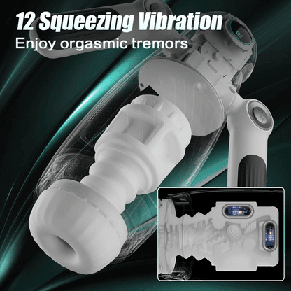 Hamster 7 Telescopic Squeezing 12 Vibration Masturbator Experience More Authen Men Sex Toys tic Piston-100175845#2