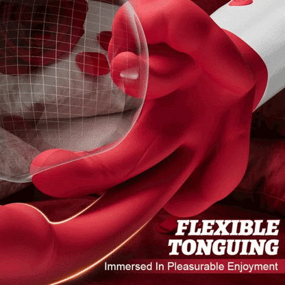 Tindra - New Upgraded 4 In 1 Tongue Licking & Swings & Heating G-spot Vibrator For Women-K1901241-D1-6932001137642