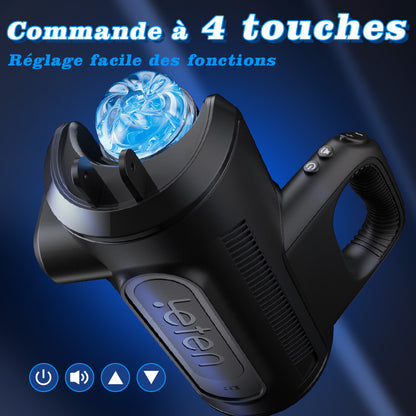 Leten 10 Thrusting High-speed Motor Masturbator with Phone Holder Male Sex Toys-100175453#1