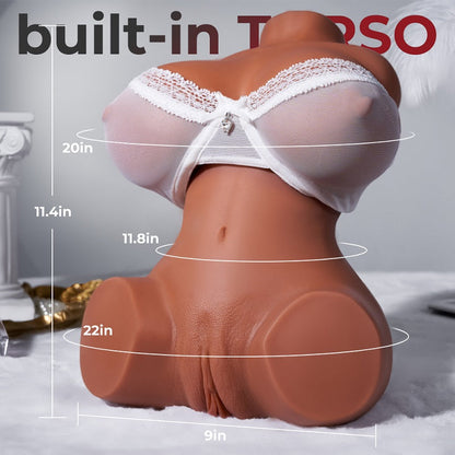 7.26 lbs Big Breasts and Big Meat Fixed Brown Masturbator Sex Torso-100125813#1