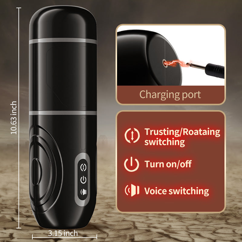 Chainsaw 7 Thrusting Rotation Automatic Masturbator with Suction Base-100196126#4