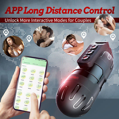Leten 10 Vibrating Masturbator and Pussy Pockets 2 in 1 APP Control-100175140#1