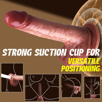 Designed for Beginners 8.07 IN Thrusting Heating Vibration Dildo Anal Stimulator-K0900721-D1