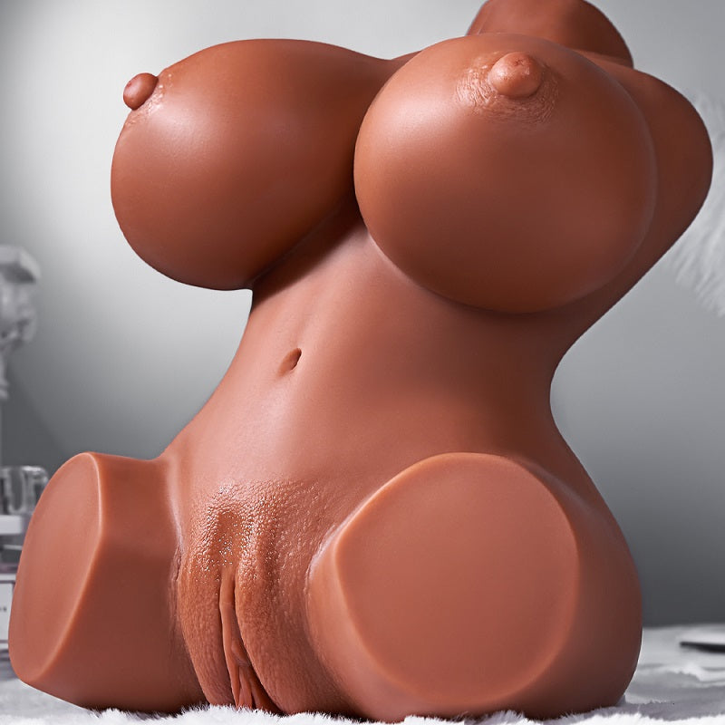 7.26 lbs Big Breasts and Big Meat Fixed Brown Masturbator Sex Torso-100125813#1