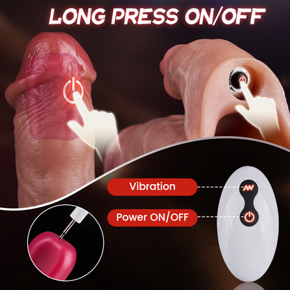 Penis Sleeve Extender Enlarger Vibrating Cock Ring 8 Modes For Men Couples-K1200724-D1