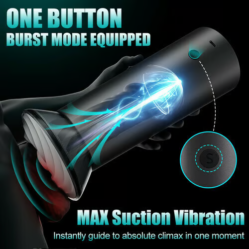 9 Suction Modes & Powerful Vibration 2.8x Wide Sleeve Electric Male Masturbator Cup-K0101216-D1-K0101216