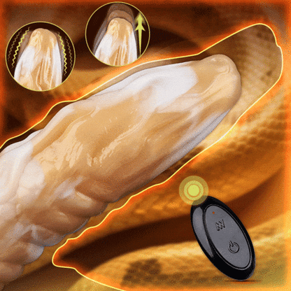 Kiss of Death Silicone Python Cock Thrusting Vibrator-K0900376-D1